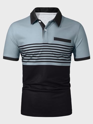 Men's Golf Shirt - Short Sleeve Casual Work T-Shirt