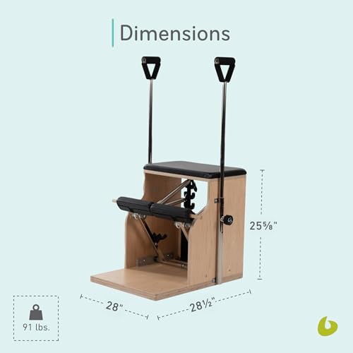 Pilates Combo Chair with Adjustable Handles for Home Use