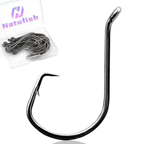 Circle Fishing Hooks 2/0 - 50 Pcs Strong Saltwater Rigs