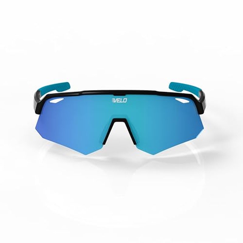 VELO Shades – Cutter – Baseball/Softball Sunglasses – By Jax of The Bullpen Training (Gen1, Black Ice, Lrg Adlt)