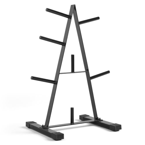 CAP Barbell Compact 1-Inch Weight Plate Rack - Space-Saving Steel Storage