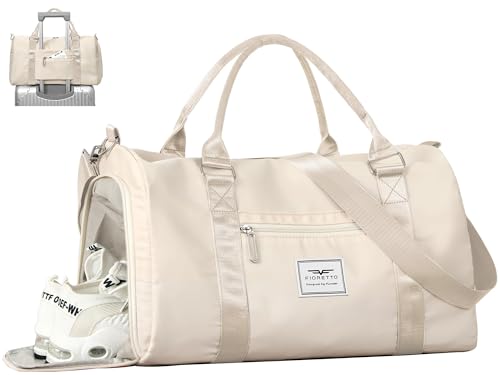 Women's Gym Duffle Bag with Wet Pocket & Shoe Compartment