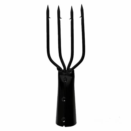 4-Prong Barbed Fishing Spear - Durable Frog Spear for Ponds