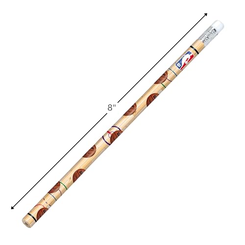 Premium Brown NBA Star Pencils - 7.5" (Pack of 12)