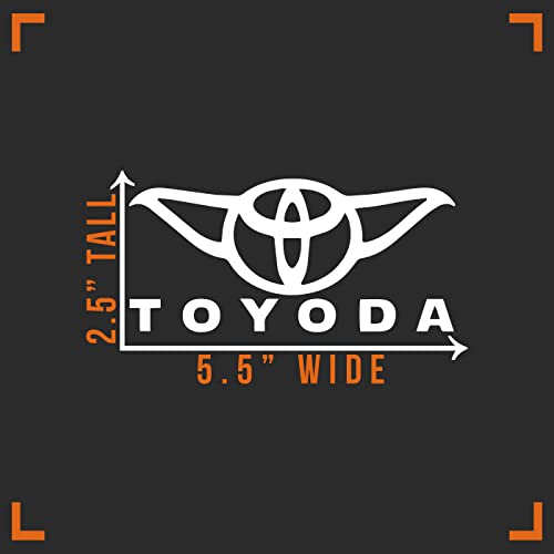 Toyoda Parody Vinyl Sticker - 5.5" x 2.5" Decal for Car, Truck, Wall, Laptop