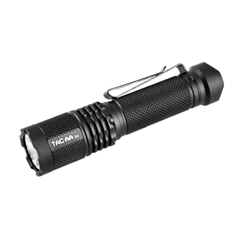 ACEBEAM TAC AA 2.0 Tactical EDC Flashlight - Black, 1000 Lumens, 280M Range
