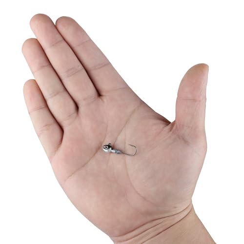 Hybrid Fishing Jigheads - 1/16 oz Fish Head with 4 Hooks
