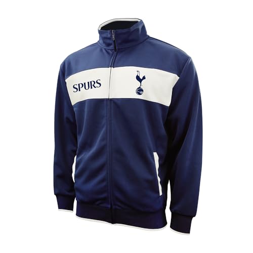 Tottenham Hotspur FC Soccer Track Jacket - Men's Full Zip Medium Navy