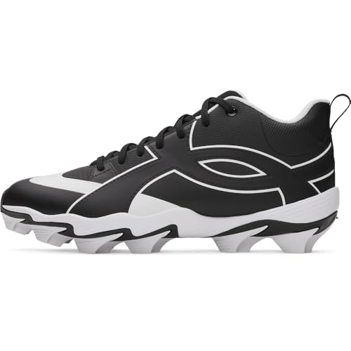 Under Armour Men's Leadoff Icon Mid Baseball Cleats Black/Black/Anthracite 8