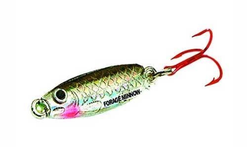Forage Minnow Jig 'n Spoon Lure - 1/16 Oz - Super Glow Chub