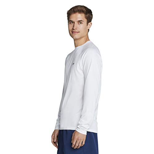 Speedo Men’s UV Swim Shirt Long Sleeve Regular Fit – XX-Large, White
