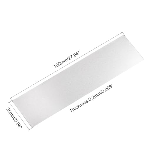 MECCANIXITY Pure Nickel Strip 0.2mm x 25mm x 100mm Battery Soldering Tab Nickel Solder Tab for Battery Pack and Spot Welding 25 Pcs