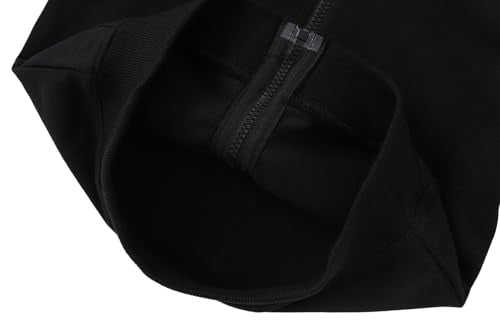 YAGATA Toddler Boys Girls Hoodie Jacket 7-8 Years Black Fall Winter Pullover
