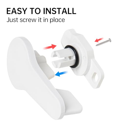 Boat Deck Hatch Replacement Latches - 2 Pcs White