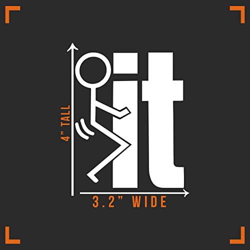 FK It Parody Vinyl Sticker - 3" x 4" for Cars, Walls, Laptops