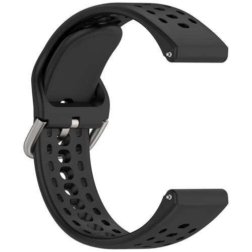 Silicone Sport Band & Case Cover for Amazfit Bip 6 - Black