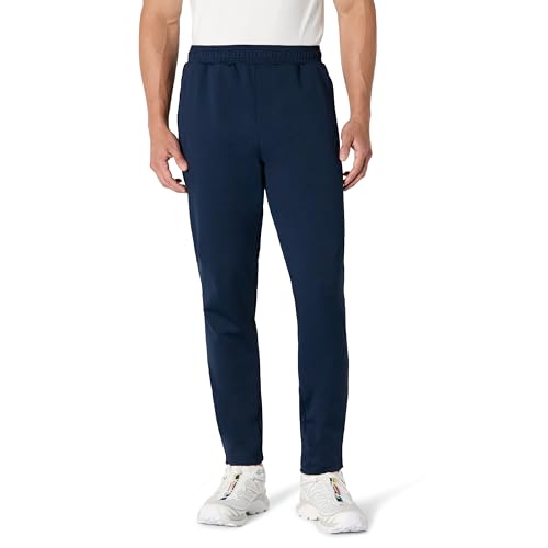 Amazon Essentials Men's Performance Stretch Jogger Pants with Zip Open Bottom, Small, Navy