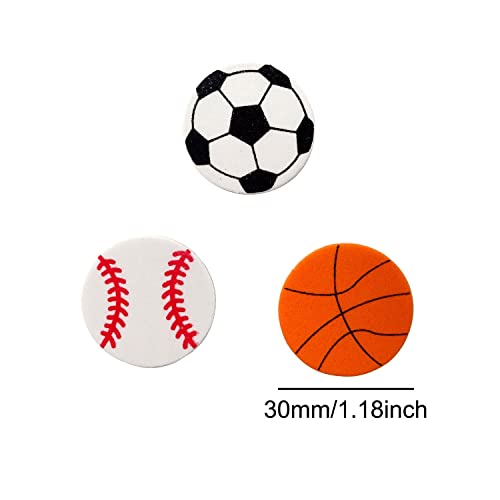 90PCS Sports Ball Stickers - Self-Adhesive Foam Decals for Parties