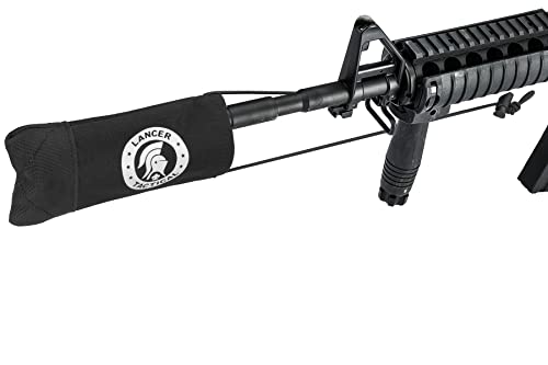 Airsoft Barrel Cover with Bungee Cord - Black