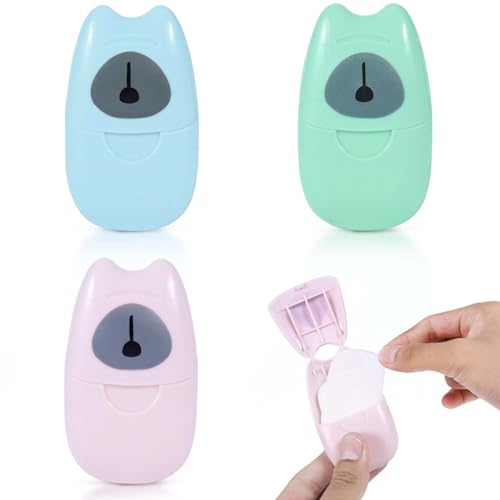 Mini Portable Soap Paper Sheets - 150 Sheets Colorful Set