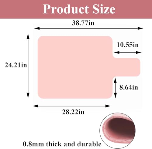 Non-Slip Pilates Reformer Mat Towel - Pink, Quick Dry Microfiber