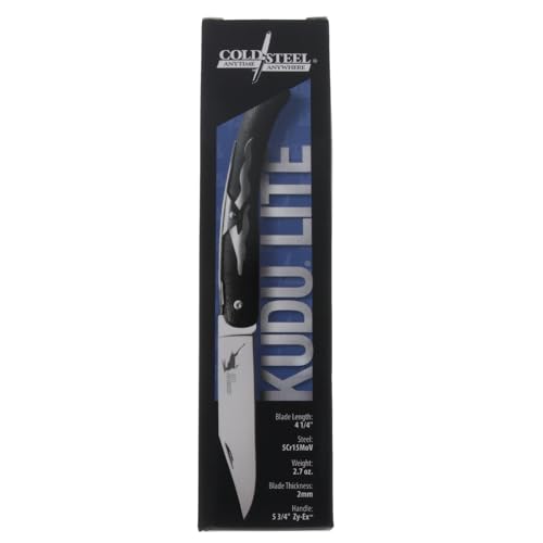 Kudu Lite Folding Knife - 4.25" Clip Point Blade, 4.3" Handle