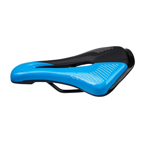 Yaruijia Blue Waterproof Bike Seat Cushion for Road & Mountain Bikes - Unisex Comfort, Ventilated, Extra Thick Padding