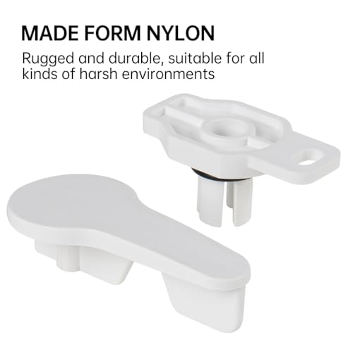 Boat Deck Hatch Replacement Latches - 2 Pcs White