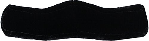 Black 30-Inch Equine Faux Shearling Girth Cover for Horses, Prevent Chafing & Galls