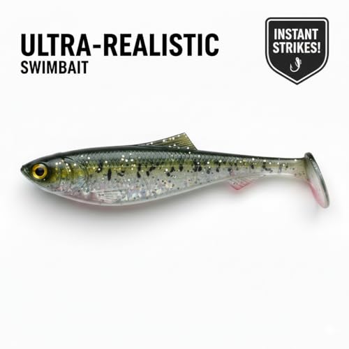 Soft Plastic Swimbait Mold for Lure Making 3-Cavity Fishing Baits