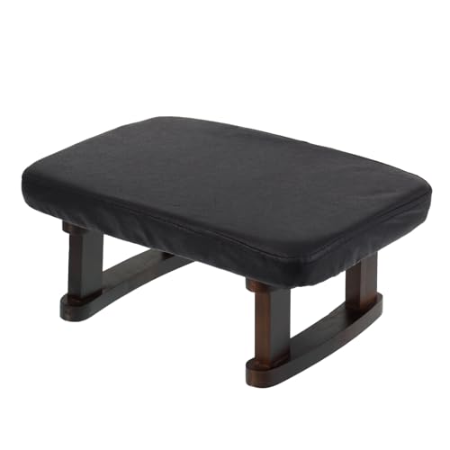 Walnut Prayer Kneeler with Thick Cushion and Washable Cover