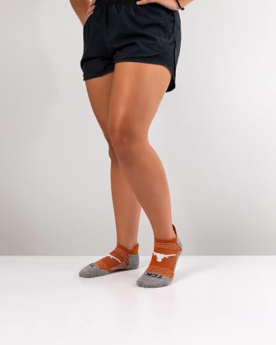 No Show Tab Socks - Large Texas Longhorns - Collegiate Apparel
