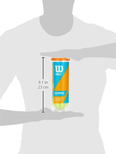 Wilson Profile All Court Tennis Balls - Yellow Can (3 Balls)