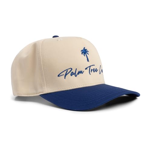 Palm Tree Crew Crew Hat, Blue/Natural, One Size