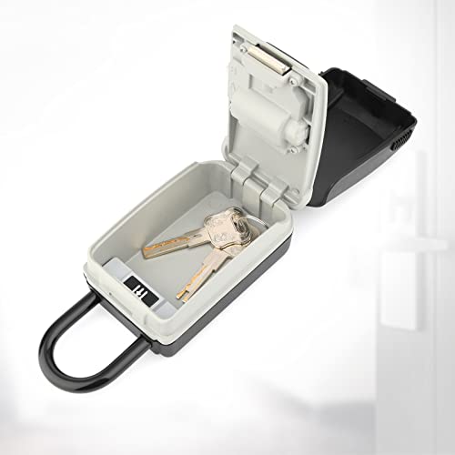 Key Lock Box for Outside - Lock Box for House Keys - Key Lockbox for Key Storage Outdoor, 4 Digit Combination Lock Box for Outside Realtors Garage Spare Keys