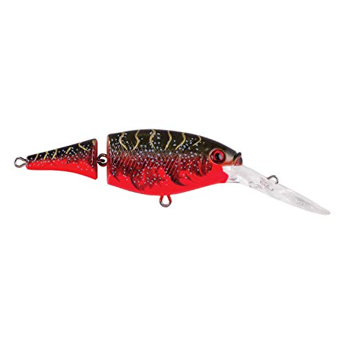 Flicker Shad Jointed Fishing Crankbait - Red Tiger, 2in, 1/5 oz