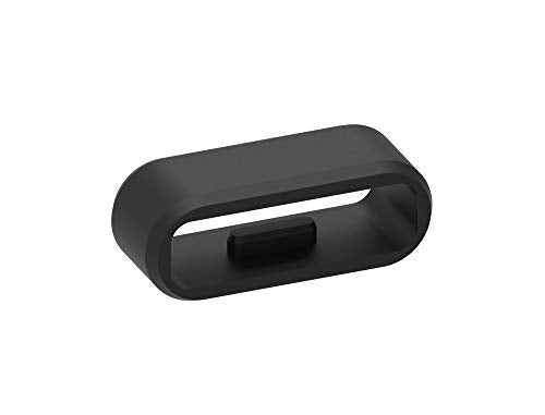 Silicone Fastener Clips for Garmin Smartwatch Bands - Black