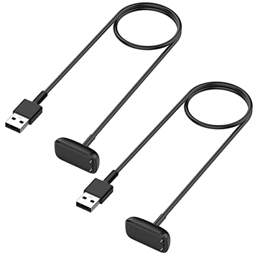 Kissmart 2-Pack USB Charging Cables for Fitbit Charge 5/6 & Luxe, 3.3ft