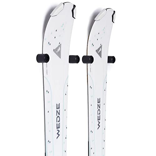 [Arkorus] 8-Pair Ski Wall Mount Hanger | Edge-Safe Vertical Storage Rack