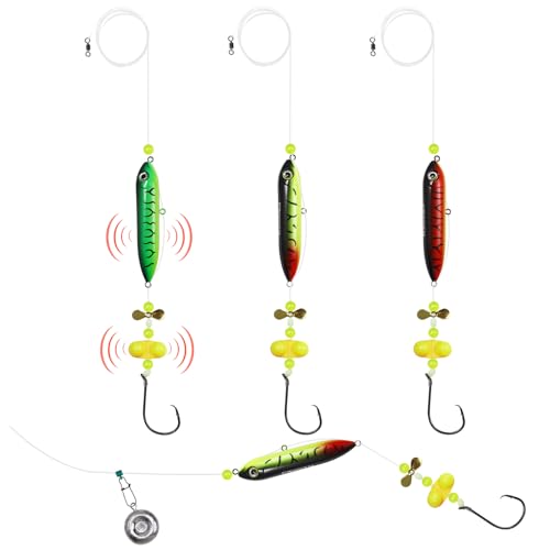 Catfish Float Rig with Rattling Propeller & Circle Hooks - 6/0 Hook Catfish Rig - 3 PCS