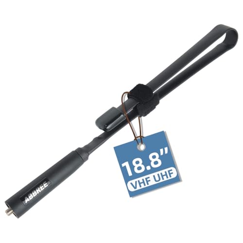 SMA-Female Ham Radio Antenna - 18.8-inch VHF/UHF Black