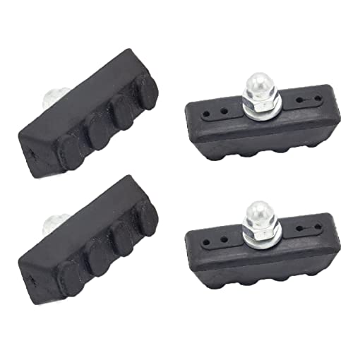 Rubber V-Brake Pads for Mountain and Road Bikes - 2 Pairs