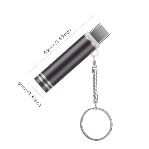 USB-C Electric Lighter - 2 Pack Flameless Windproof Keychain