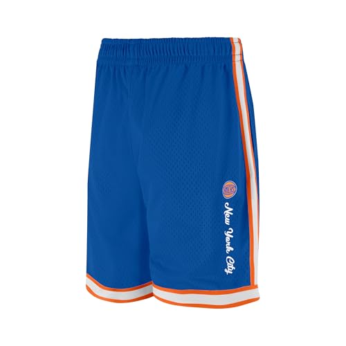 NBA Men's Air Mesh Basketball Shorts - New York Knicks, Large