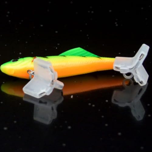 100 Pcs Transparent Fishing Hook Protectors - Treble Hook Caps
