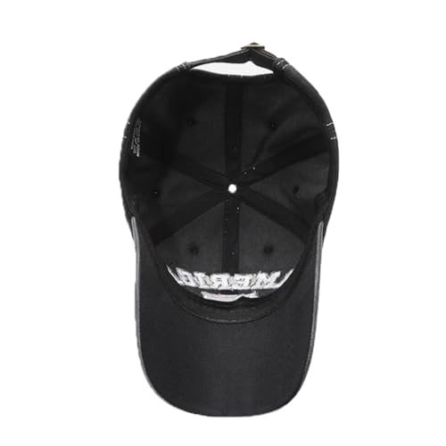 Distressed Vintage American Flag Baseball Cap - Adjustable Cotton Hat