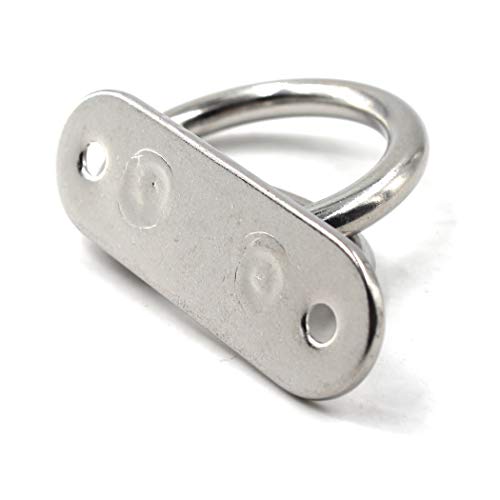 9mm Stainless Steel Eye Pad Plate with Ring - Yoga Swings & Hammocks