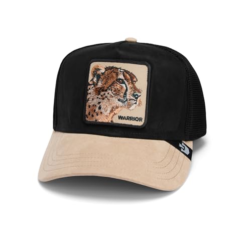 Goorin Bros. Suede Trucker Hat for Men & Women - Black (Suede Cheetah)