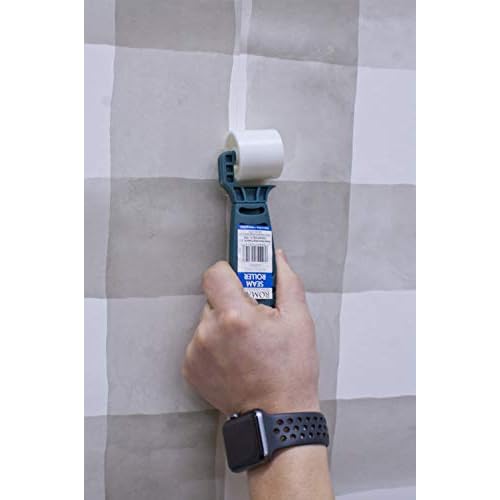 Roman Wallpaper Seam Roller, White, 1.25-inch