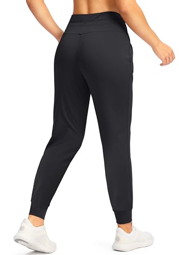 Women's Black Medium G Gradual Joggers with Zip Pockets - Athletic Sweatpants